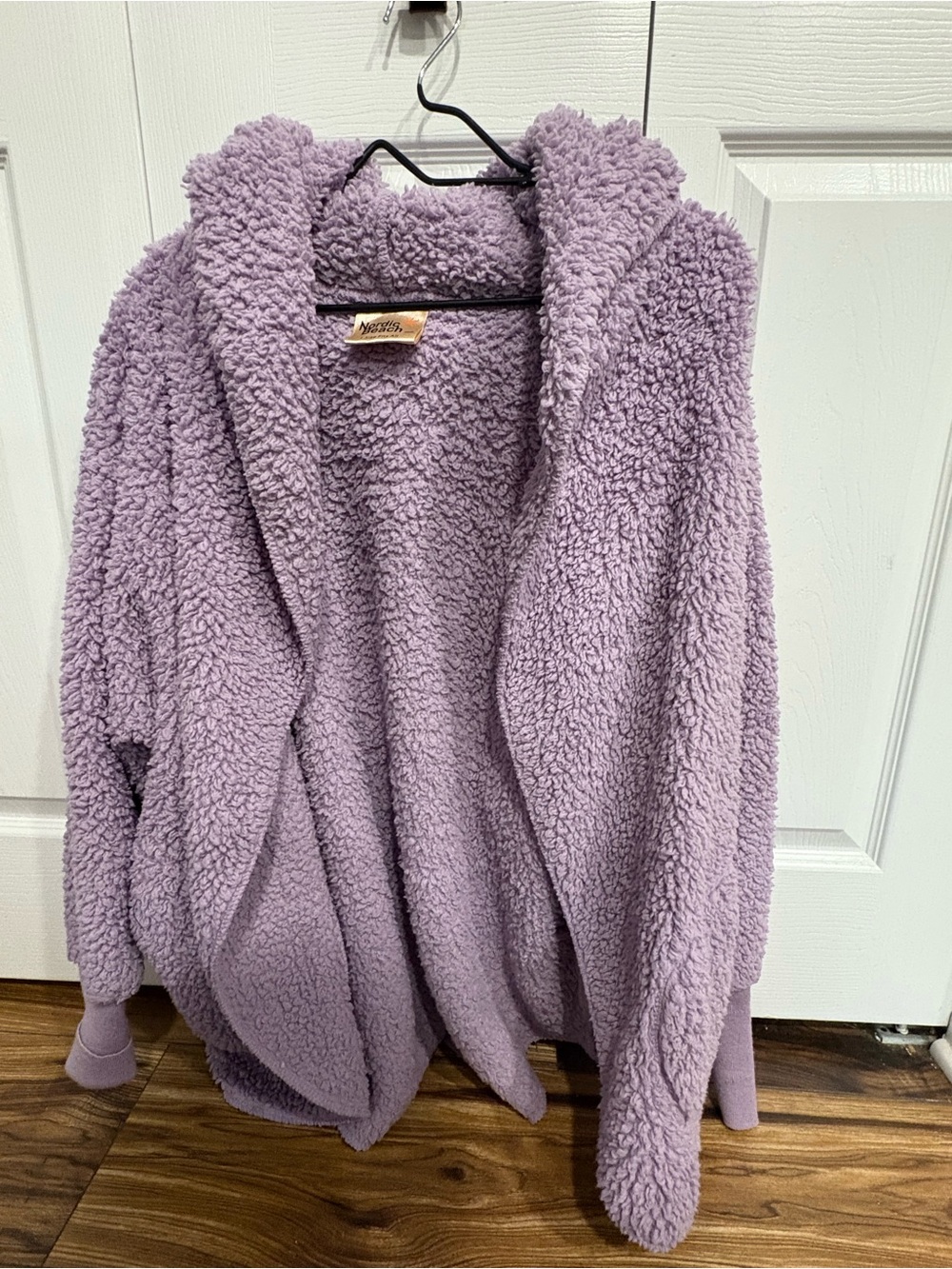 Cozy Lavender Sherpa Hoodie Jacket